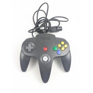 N64 Nintendo 64 Black Controller Original Authentic NUS-005 Tight OEM Stick